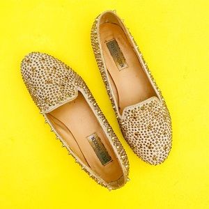 STEVE MADDEN studded loafer flat slipper 7 shoes